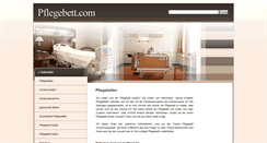 Desktop Screenshot of pflegebett.com