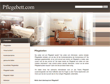 Tablet Screenshot of pflegebett.com